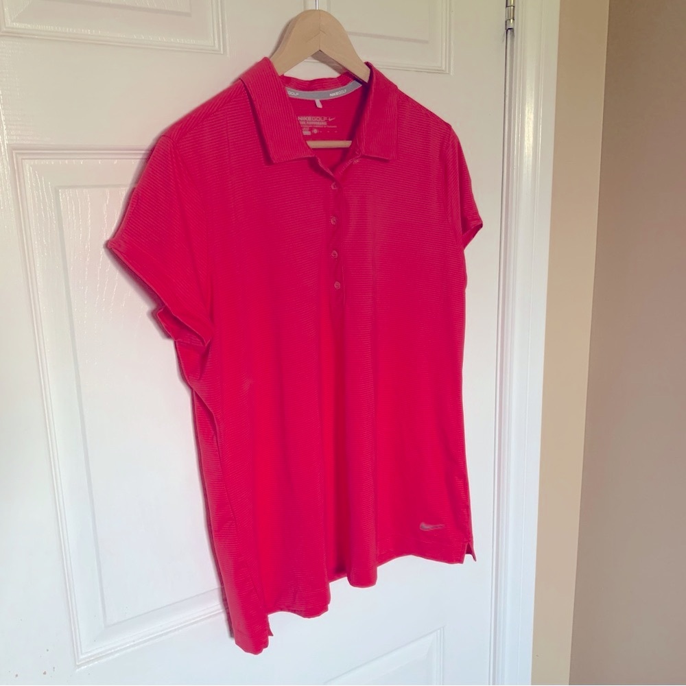 Nike Golf Magenta Dri-FIT Polo Shirt Women’s Size XL